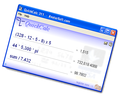 QuickCalc Screenshot